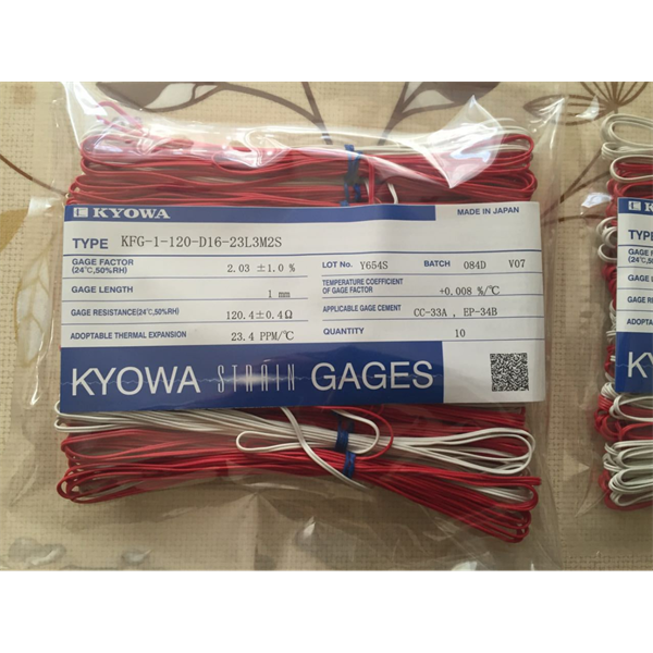 日本KYOWA共和配件耗材應(yīng)變片KFGS-5-120-D16-16 L30C2R