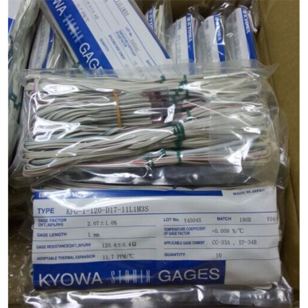 日本KYOWA共和配件耗材應(yīng)變片KFGS-5-120-D16-16 L30C2R