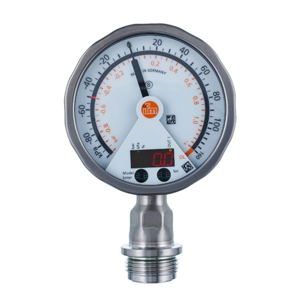 德國(guó)IFM易福門(mén)帶模擬顯示屏的齊平式壓力傳感器PG2437 PG-001-REB12-MFRKG/US/ /P