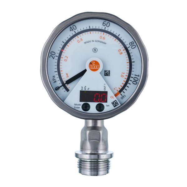 德國(guó)IFM易福門(mén)帶模擬顯示屏的齊平式壓力傳感器PG2437 PG-001-REB12-MFRKG/US/ /P