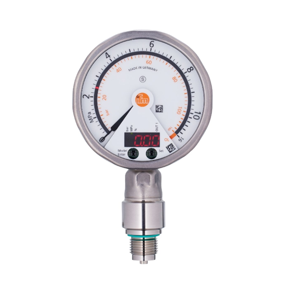 德國(guó)IFM易福門(mén)帶模擬顯示屏的齊平式壓力傳感器PG2437 PG-001-REB12-MFRKG/US/ /P