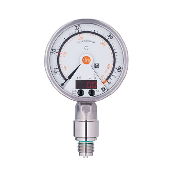 德國(guó)IFM易福門(mén)帶模擬顯示屏的齊平式壓力傳感器PG2437 PG-001-REB12-MFRKG/US/ /P