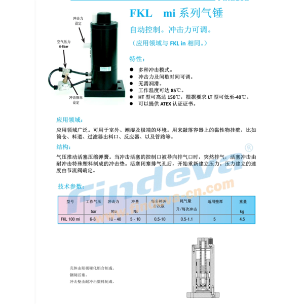 Findeva 菲迪瓦FKL mi 系列氣錘FKL 100 mi